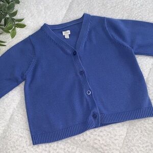 GAP Baby Cardigan Sweater Blue EUC 6-12M
